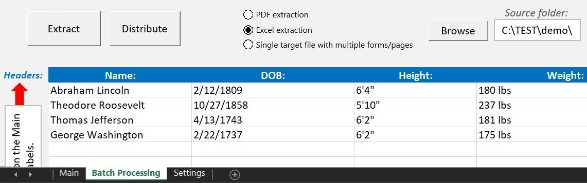 Batch process multiple source files