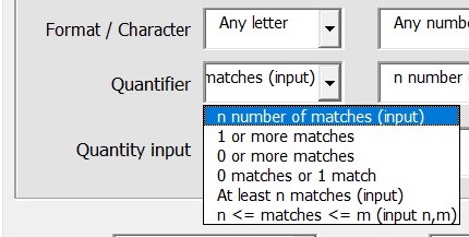 Excel Mega Search quantity types
