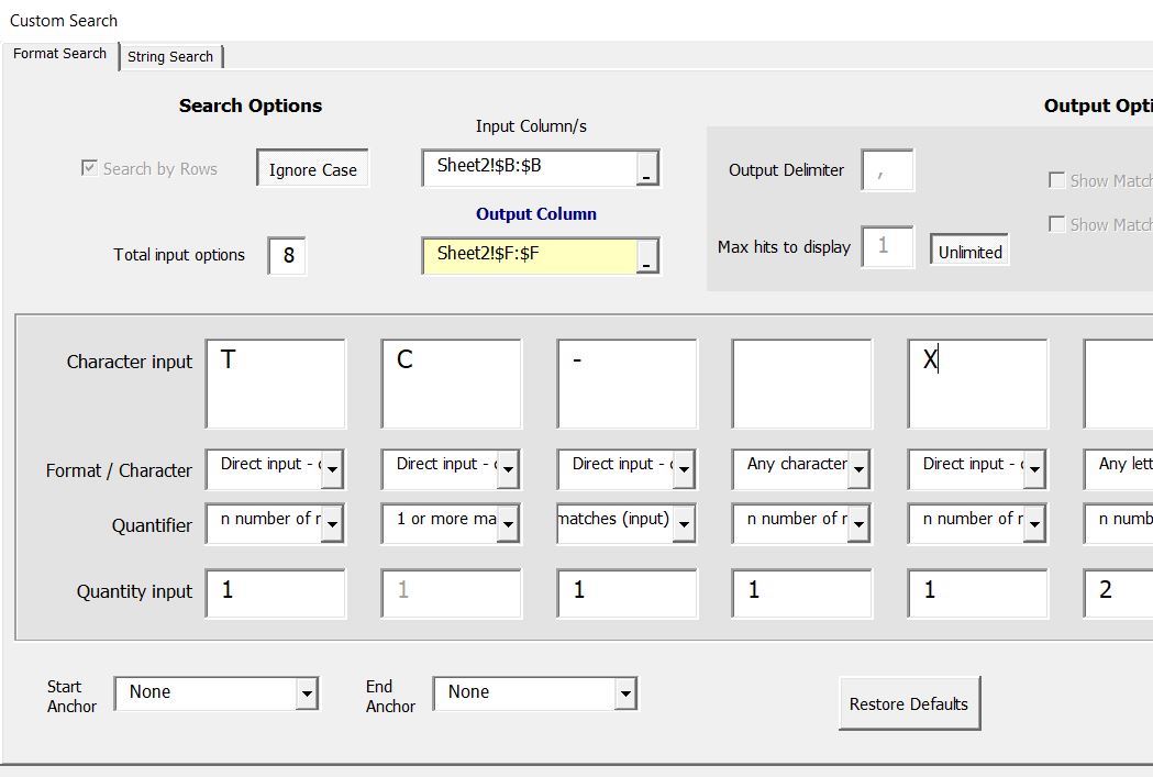 Excel Mega Search tool